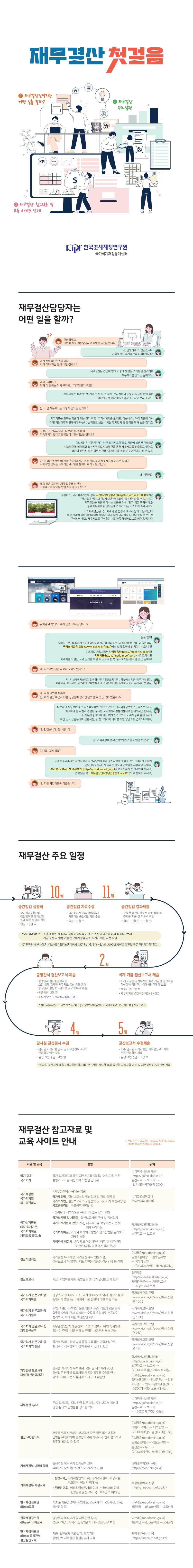 재무결산 첫걸음 안내 이미지