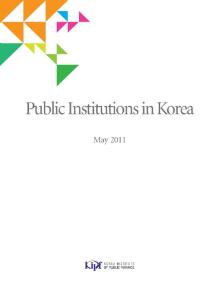 Public Institutions in Korea 2011