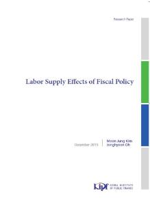 Labor Supply Effects of Fiscal Policy