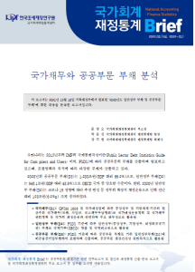 국가채무, 일반정부 부채, 공공부문 부채