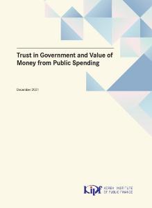 Trust, Value for Money, Public Spending