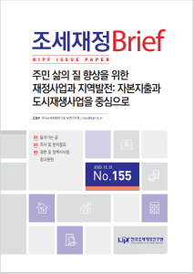 지역발전정책, 도시재생사업, 자본지출, 재정지출