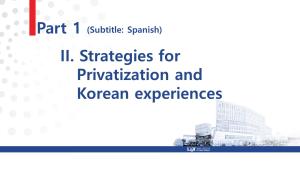 (Español) Strategies for Privatization and Korean Experiences 이미지